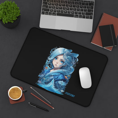 Zodiac Pisces Manga Girl Desk Mat