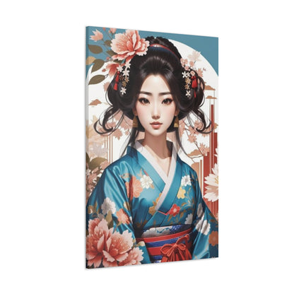 Kimono Illustration Canvas