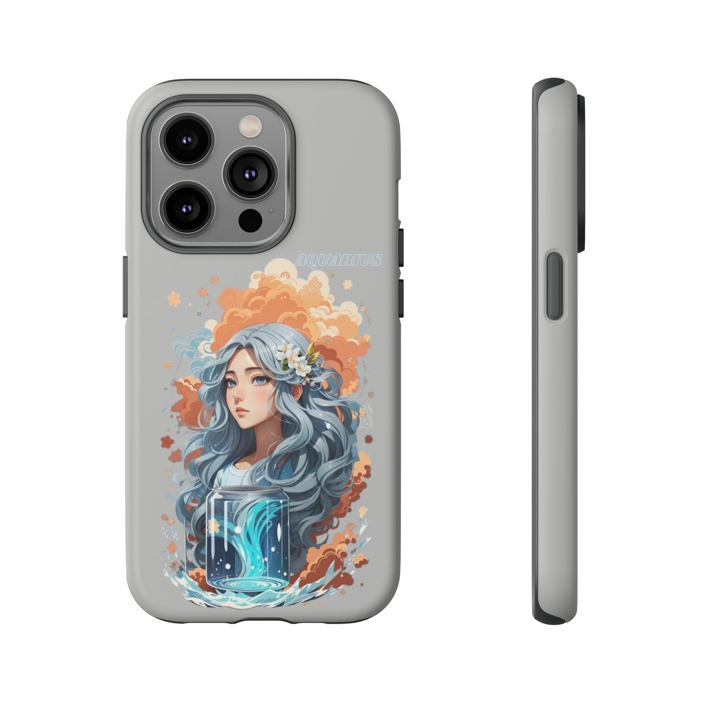 Zodiac Aquarius Manga Girl Phone Case