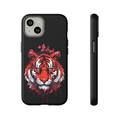 Tiger Splatter Art Phone Case