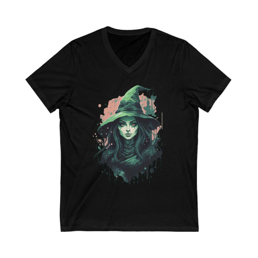 Halloween Witch V-Neck Shirt