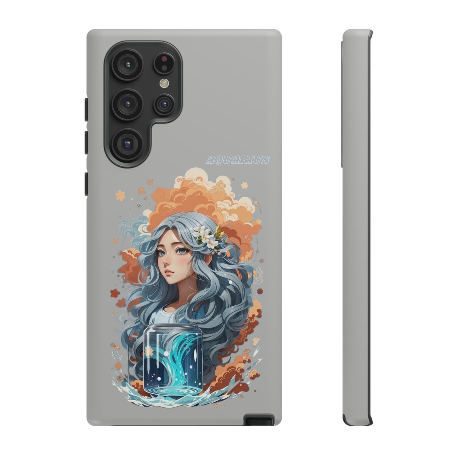 Zodiac Aquarius Manga Girl Phone Case