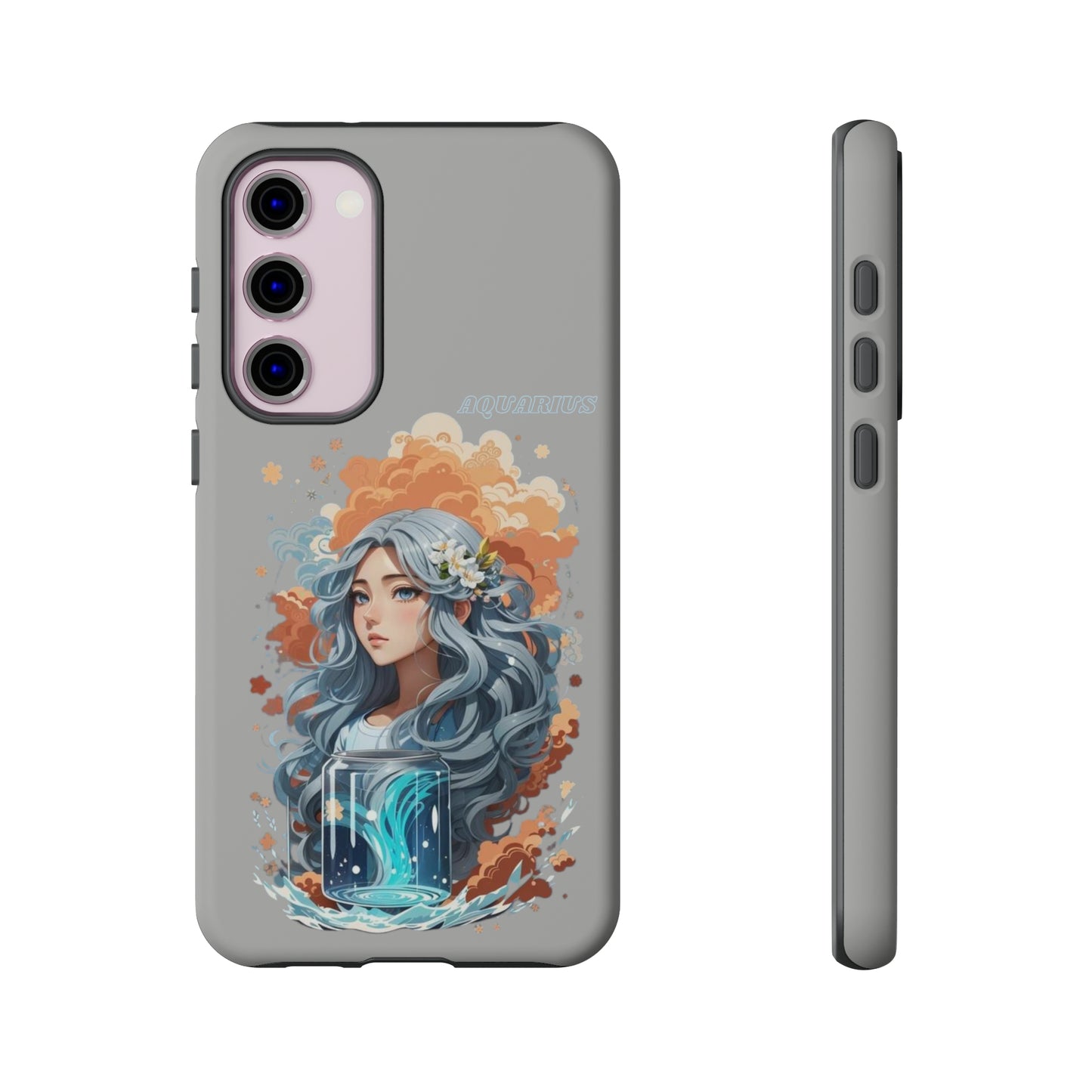 Zodiac Aquarius Manga Girl Phone Case