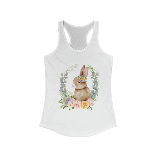 Easter Flower Bunny Tank Top