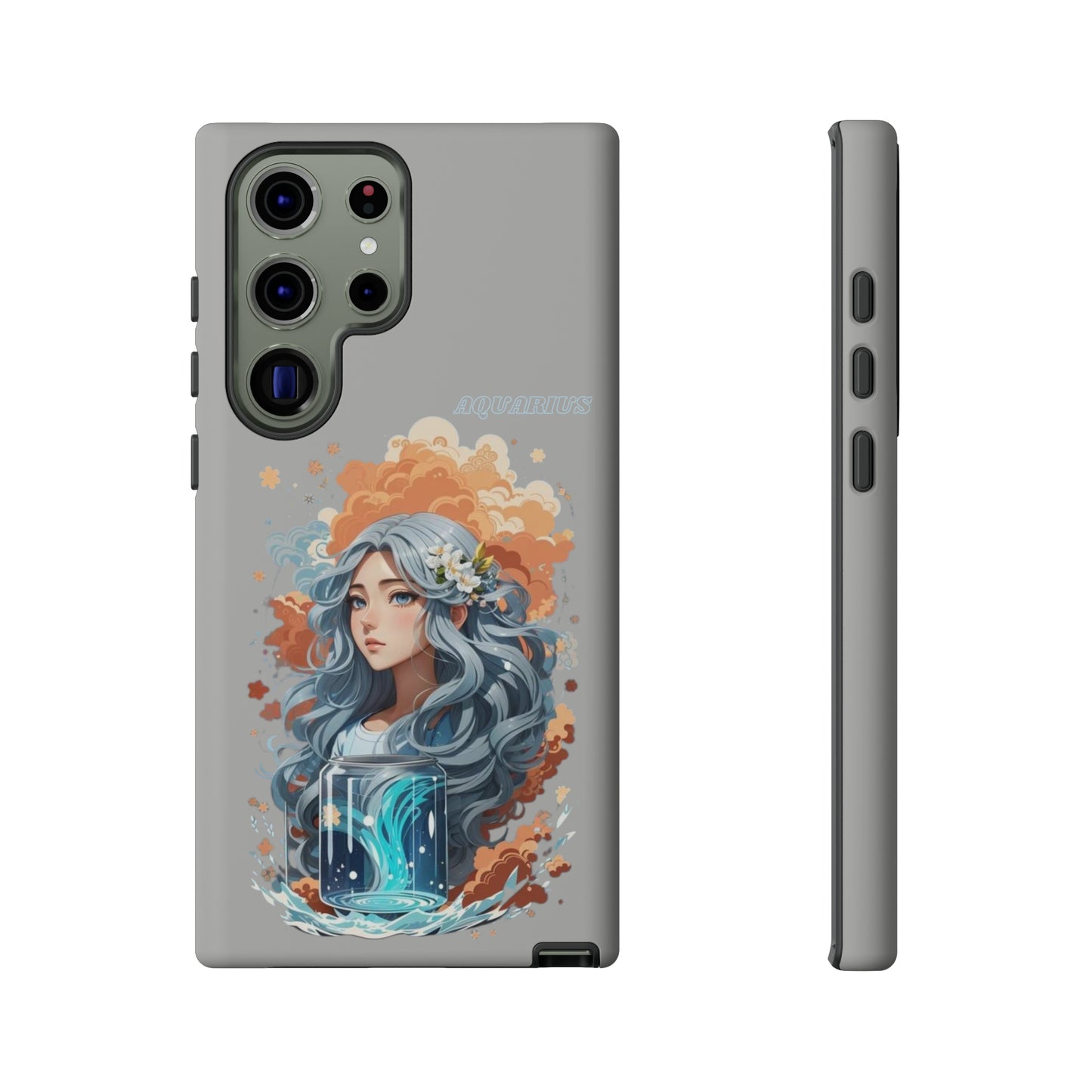 Zodiac Aquarius Manga Girl Phone Case