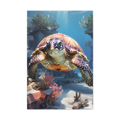 Turtle Semi Realism Canvas