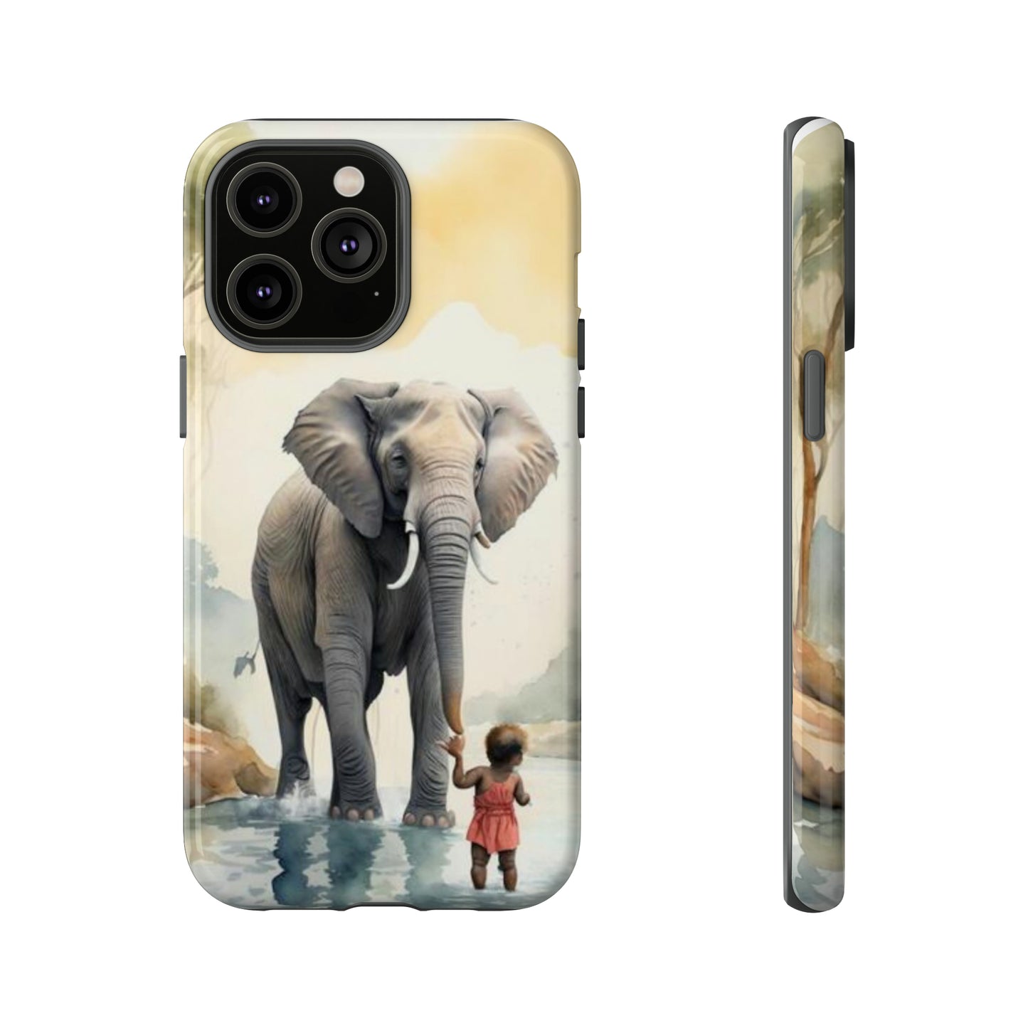 Elephant Watercoloring Phone Case