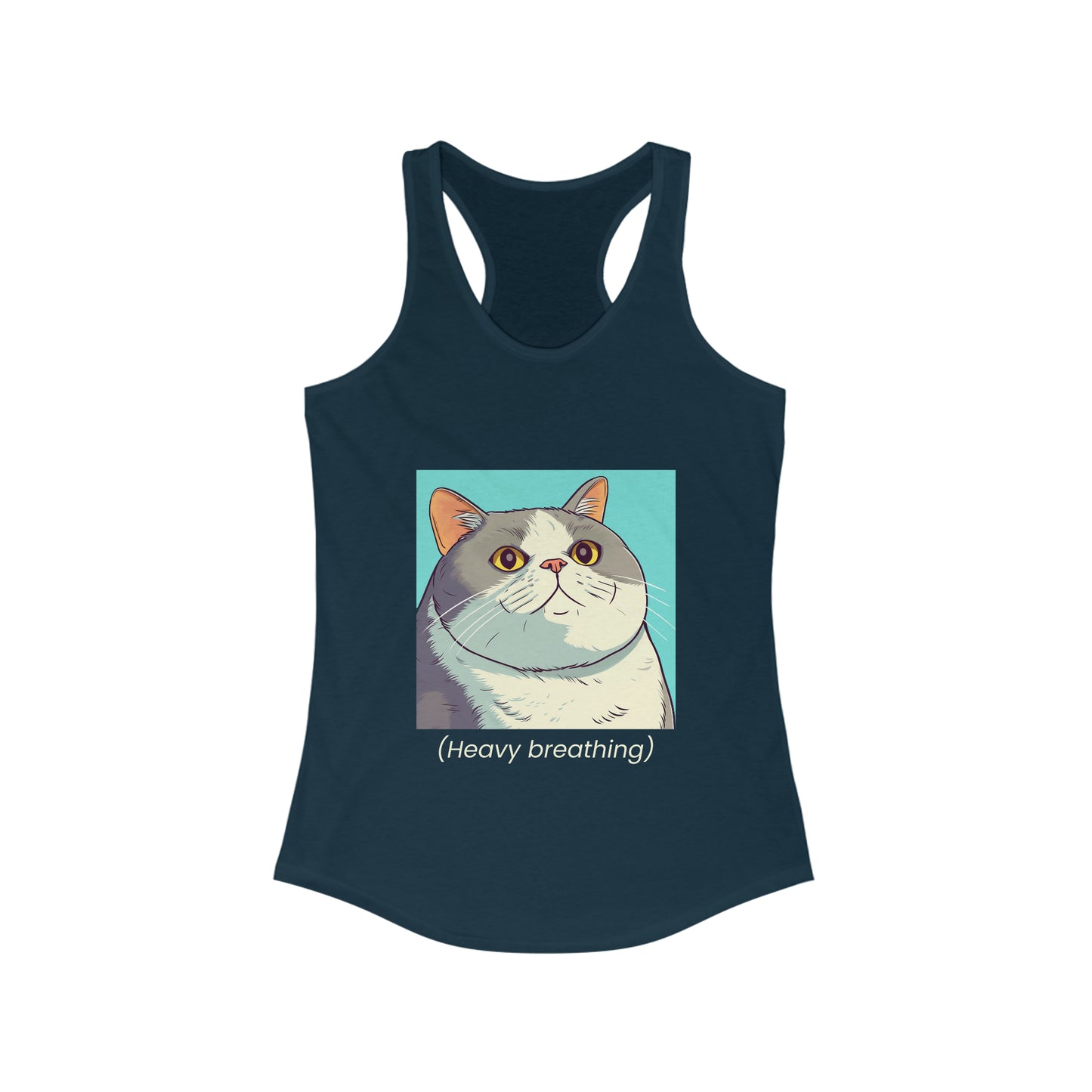 Cat Heavy Breathing Tank Top