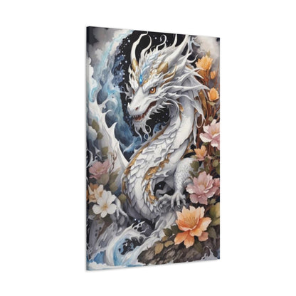 Ryū: Japanese Dragon Watercoloring Canvas