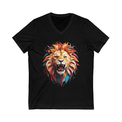 Lion Tessellation V-Neck Shirt