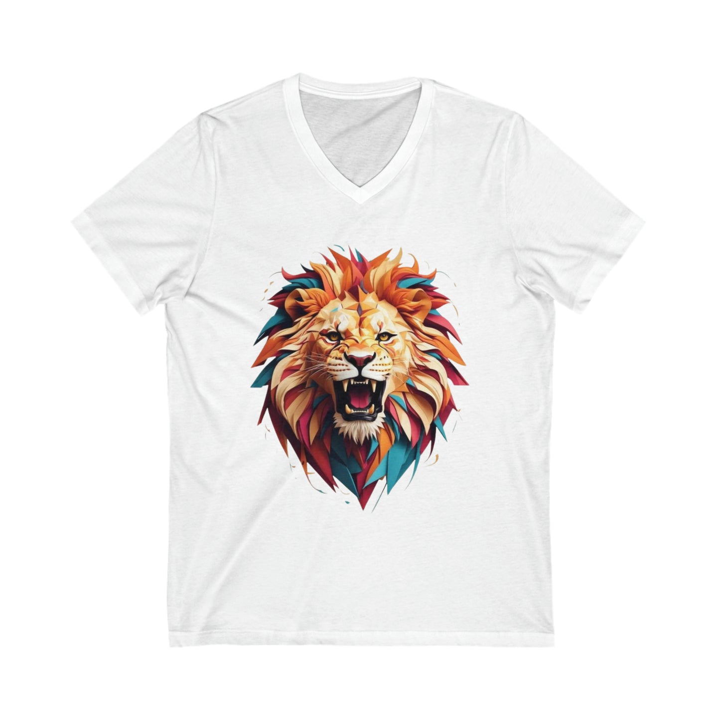 Lion Tessellation V-Neck Shirt