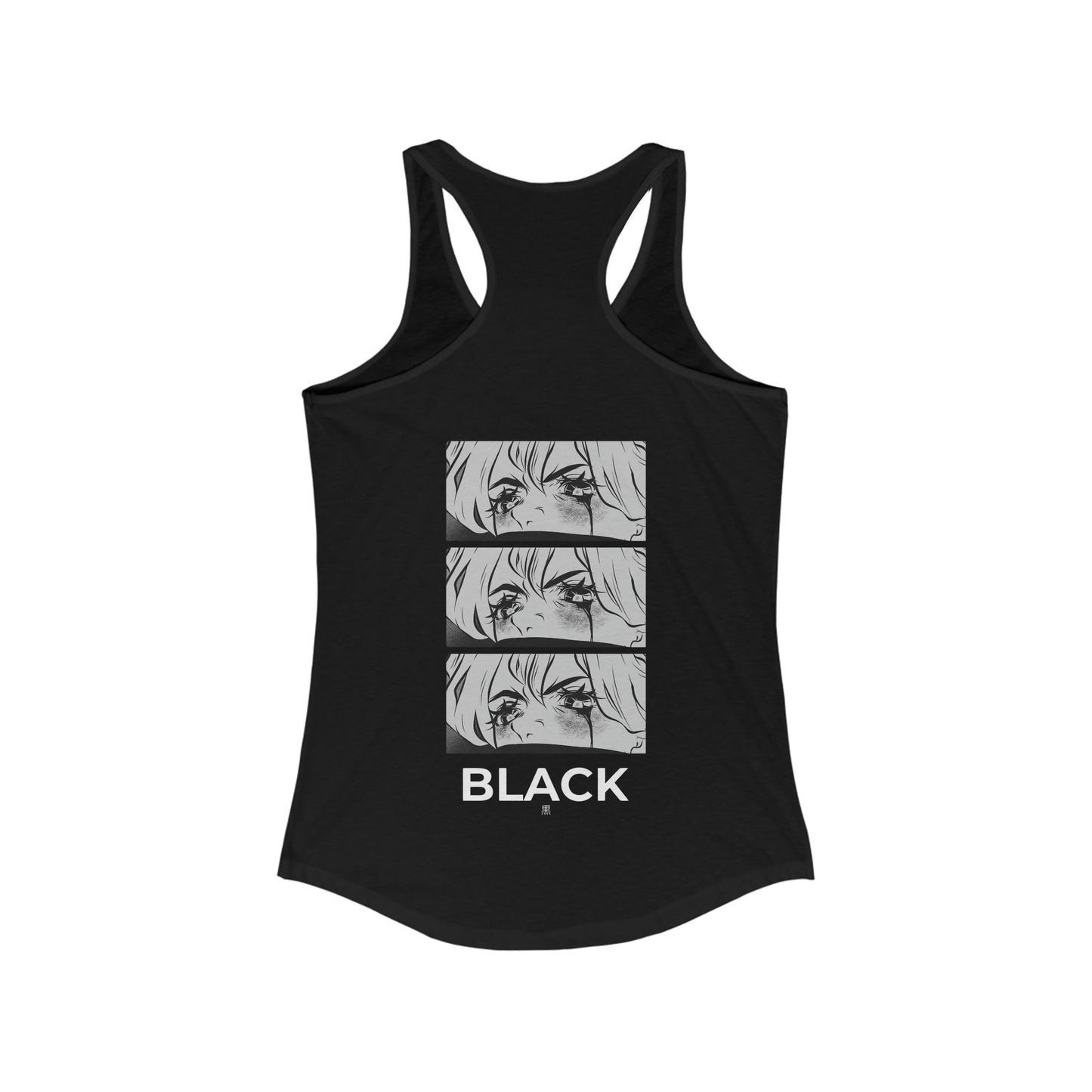 Black Manga Tank Top