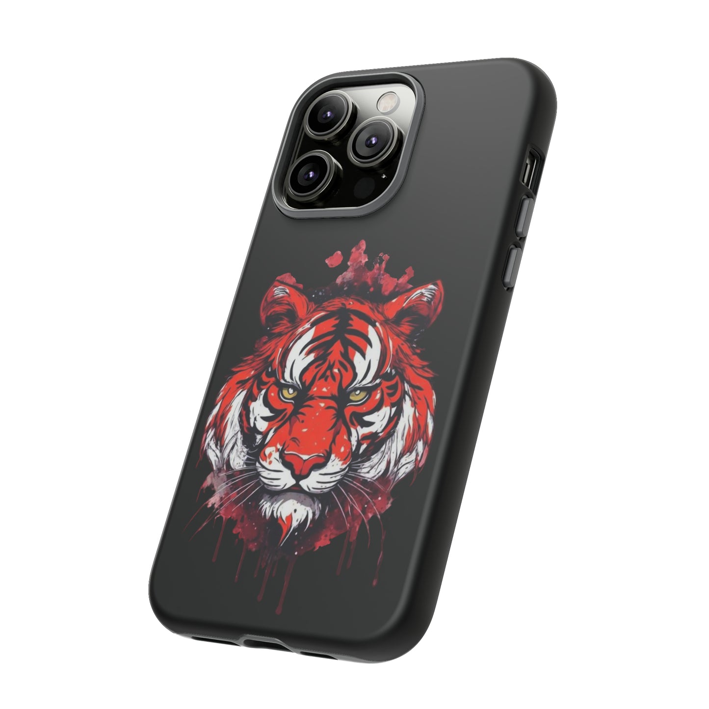 Tiger Splatter Art Phone Case