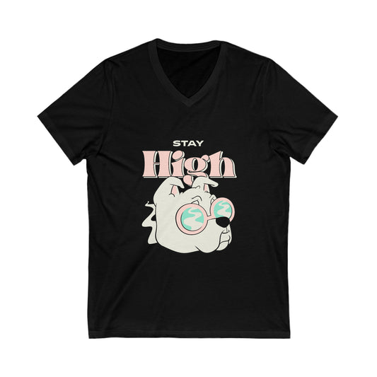 Dog Stay High V-Neck Shirt