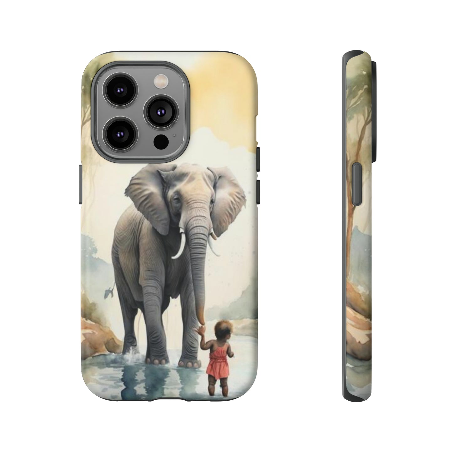 Elephant Watercoloring Phone Case