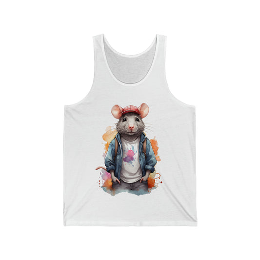 Rat Watercoloring Tank Top