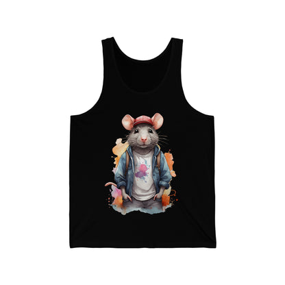 Rat Watercoloring Tank Top