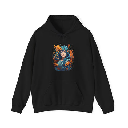 Zodiac Pisces Manga Girl Hoodie