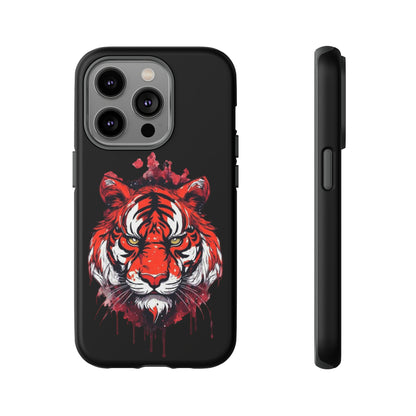 Tiger Splatter Art Phone Case