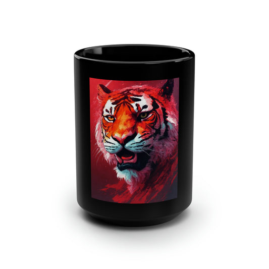 Tiger Splatter Art Mug