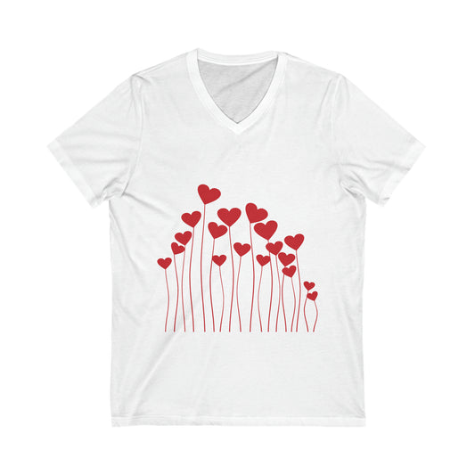 Heart Balloons V-Neck Shirt