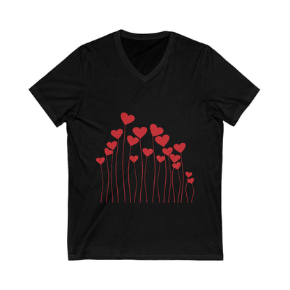 Heart Balloons V-Neck Shirt