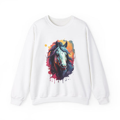 Horse Splatter Art Sweatshirt