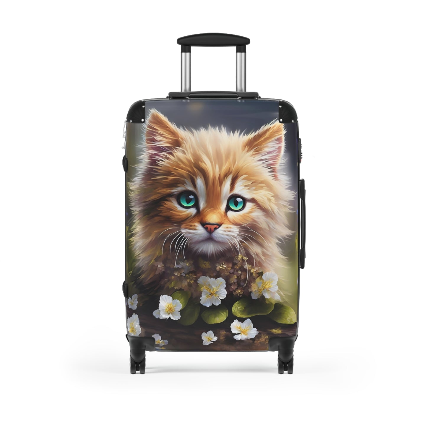 Cat Acrylic Painting Suitcase