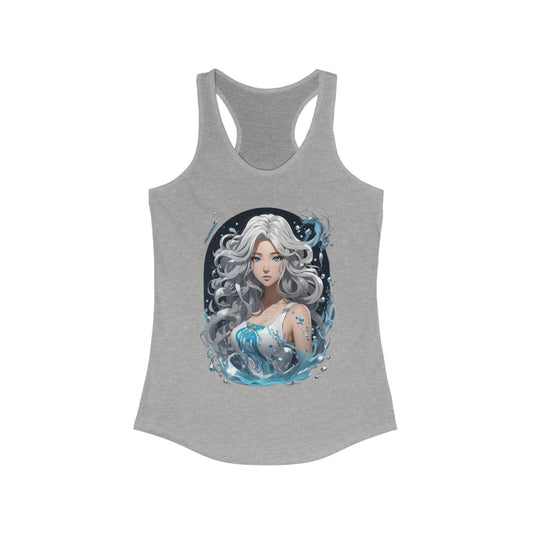 Zodiac Aquarius Manga Girl Tank Top