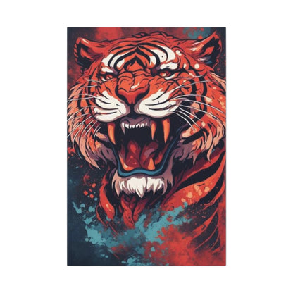 Tiger Splatter Art Canvas