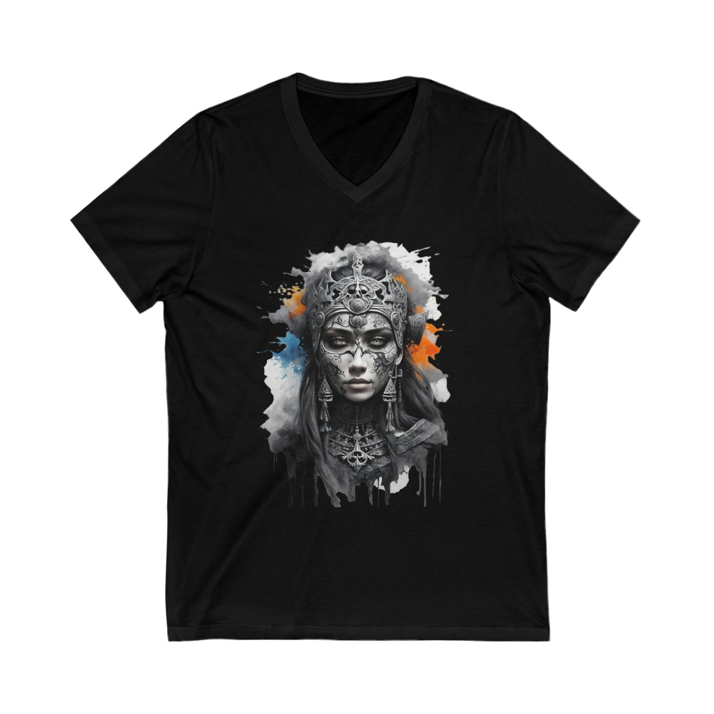 Hel Splatter Art V-Neck Shirt