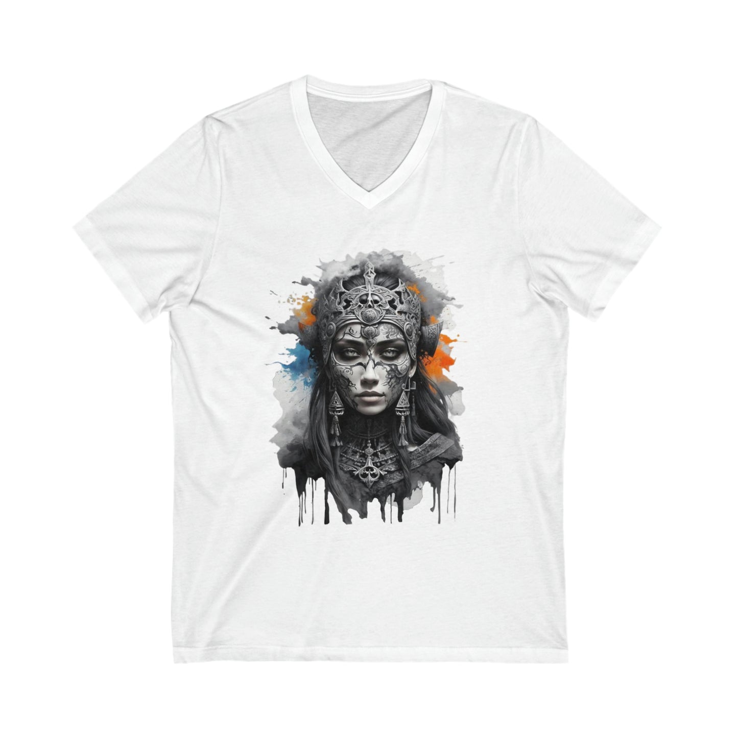 Hel Splatter Art V-Neck Shirt