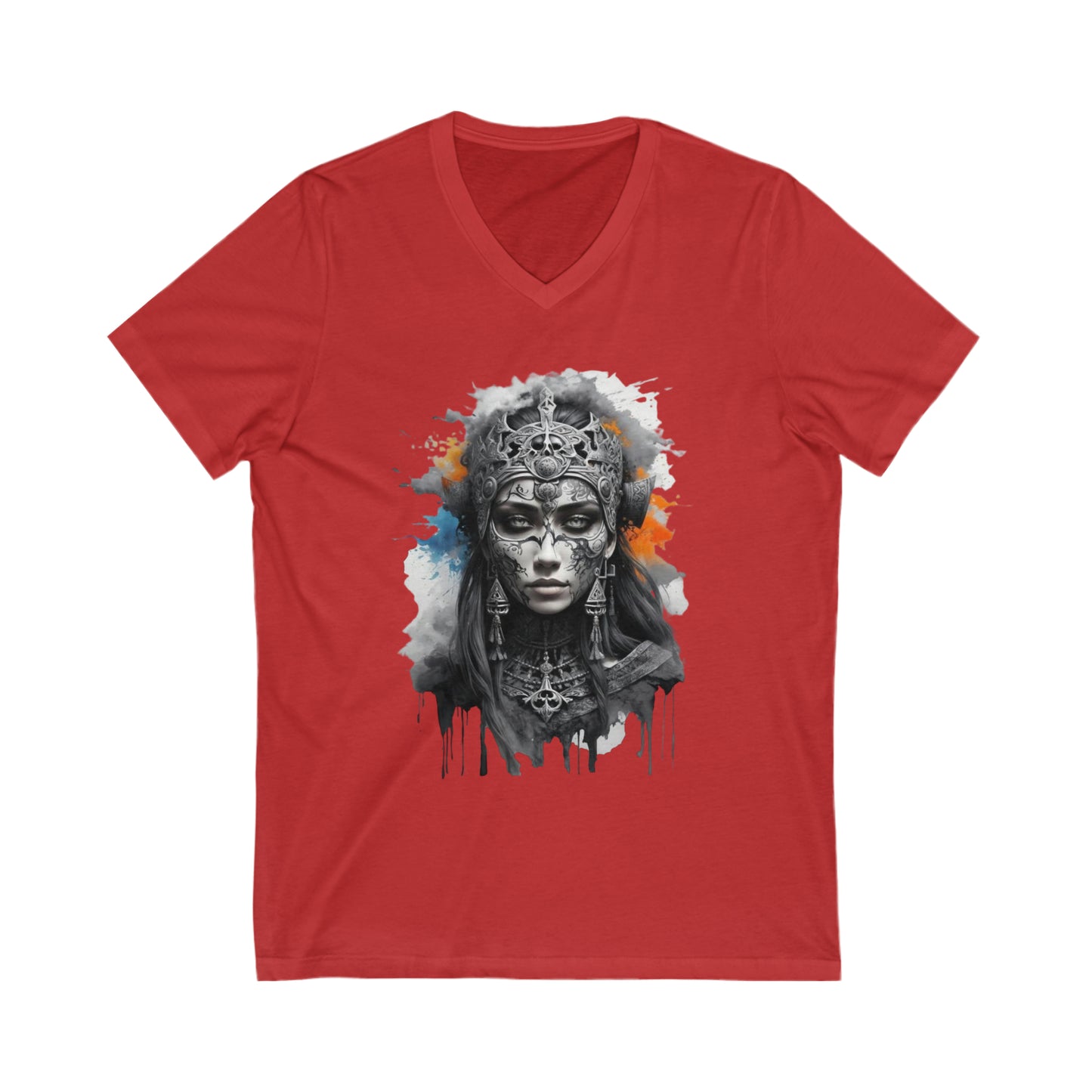 Hel Splatter Art V-Neck Shirt