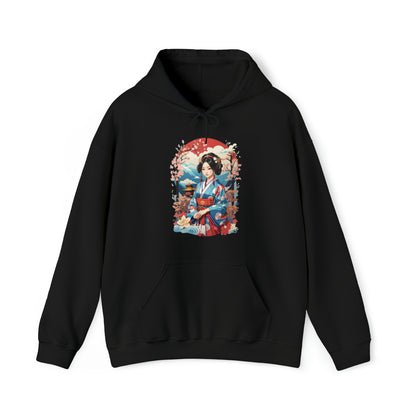 Kimono Illustration Hoodie